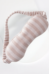 Viola Ethical-Cotton Eye Mask - Golden Glow Beige